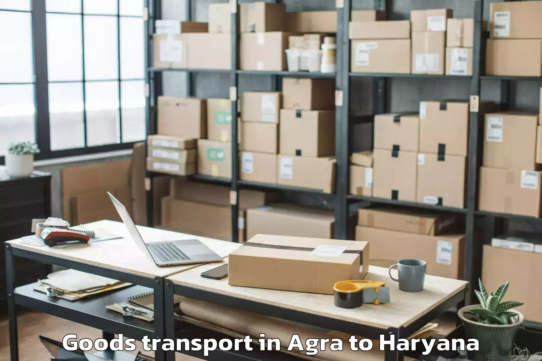 Affordable Agra to Lingayas University Faridabad Goods Transport